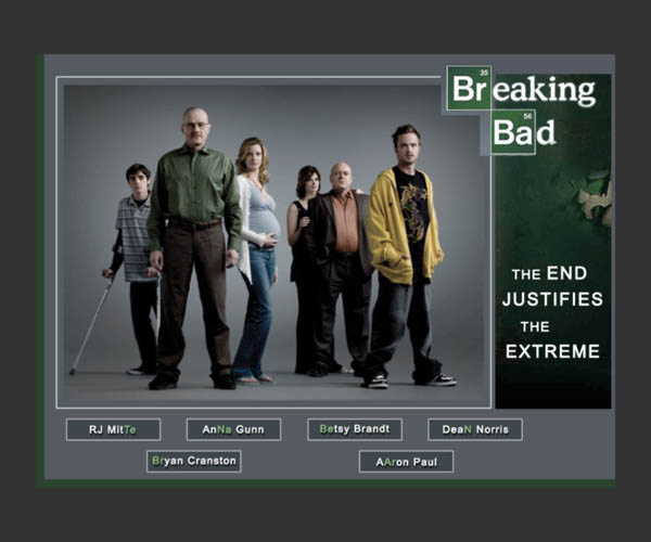 breaking bad web page