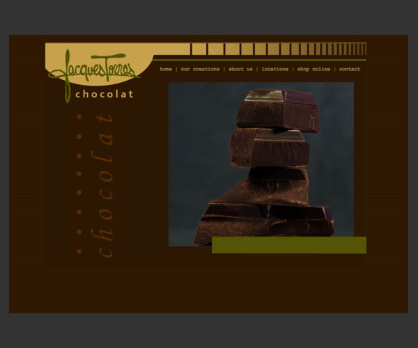 Torres chocolate web page